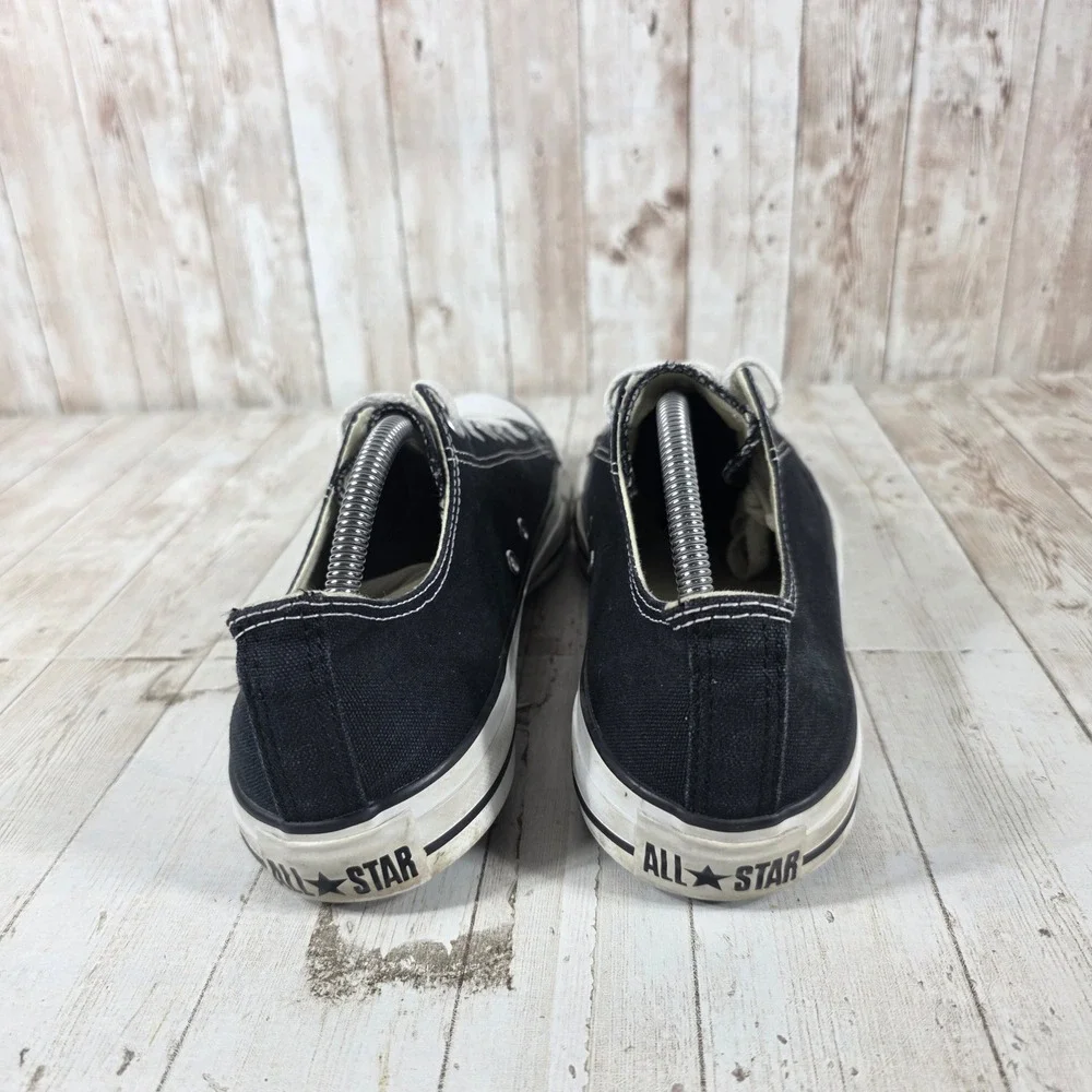 Converse Chuck Taylor All Star Low Top Black Canvas Sneakers Womens 12 Mens 10 - Picture 3 of 8